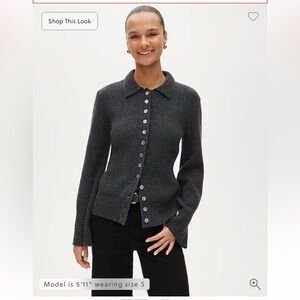 NWT J. Crew Milano-stitch cinched-waist wool cardigan